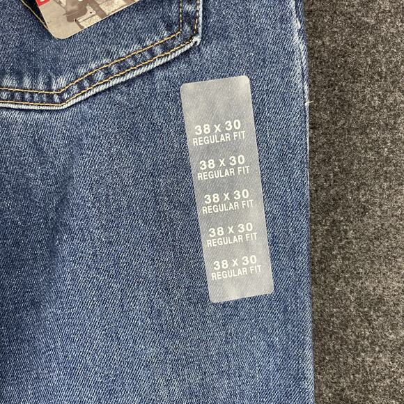 VTG Levis 505 Jean Mens 38x30 Medium Wash Regular Fit Straight Deadstock Y2K NEW - Picture 12 of 16